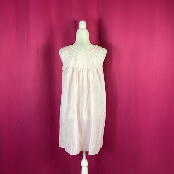 Vintage bundle of 2 pink Katz shift style nightgowns, med - Picture 5 of 15